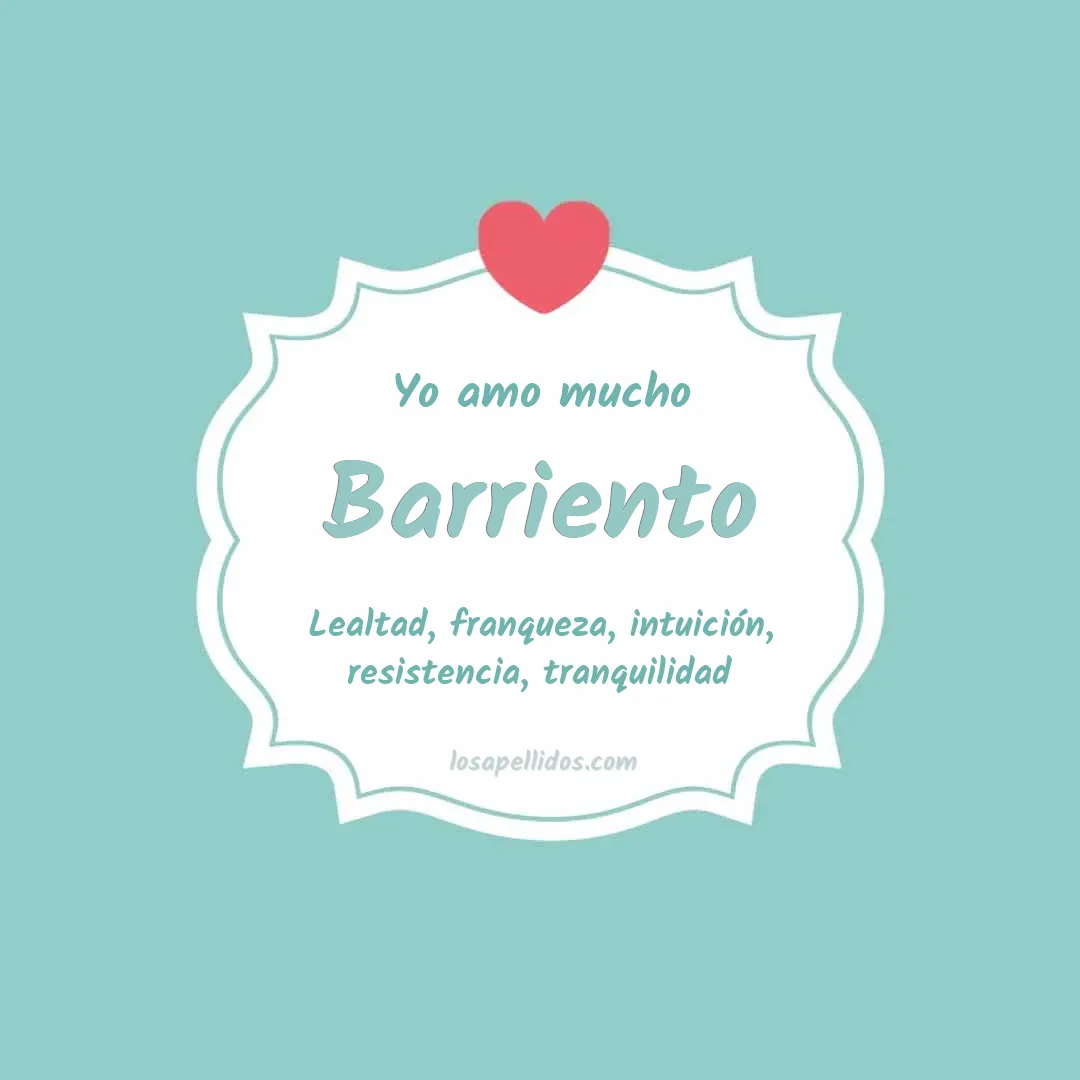 Yo amo mucho Barriento