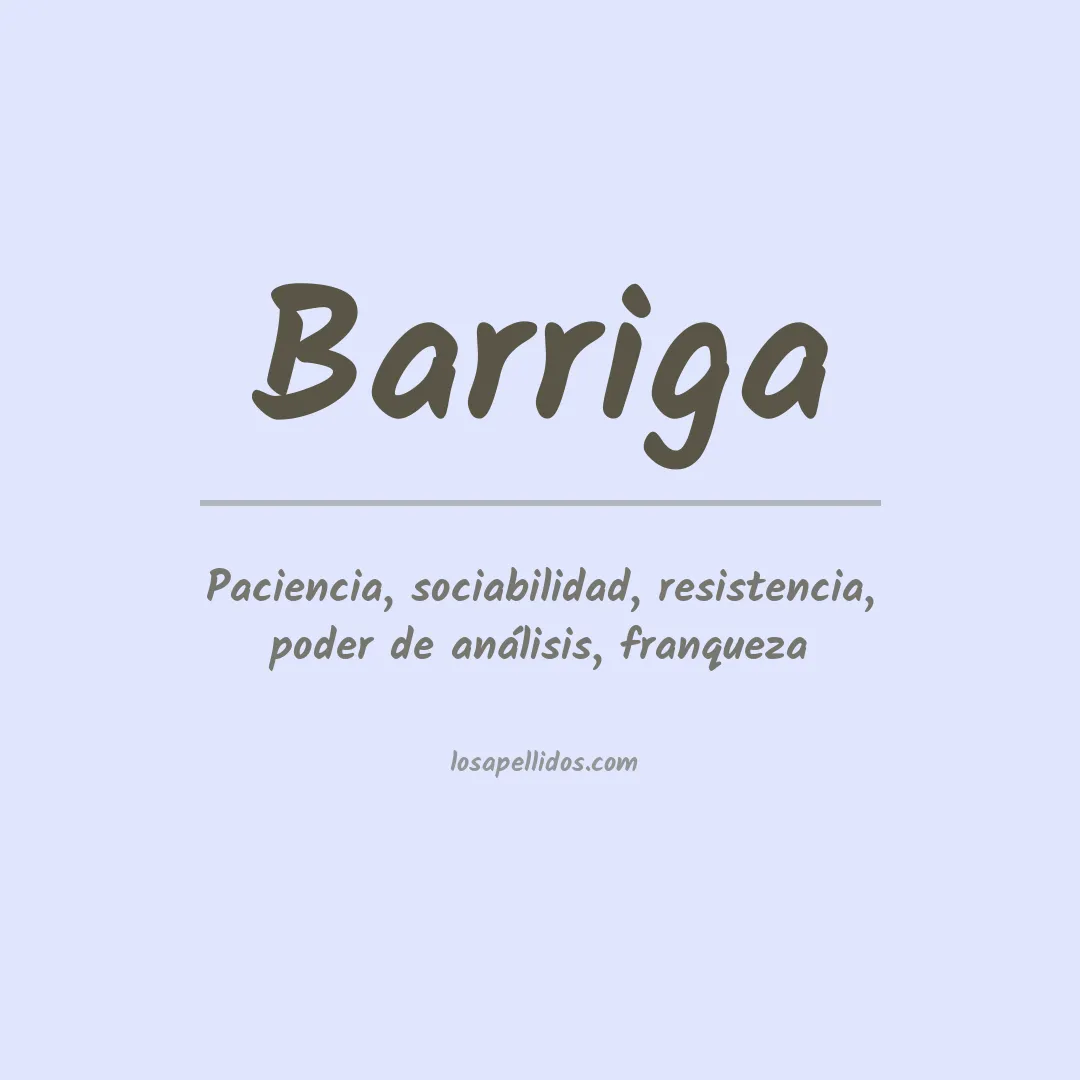 Apellido Barriga