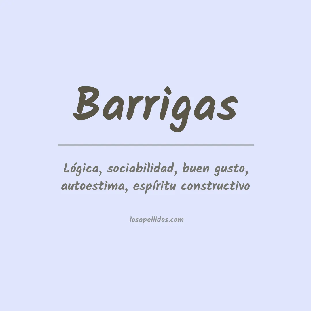 Apellido Barrigas