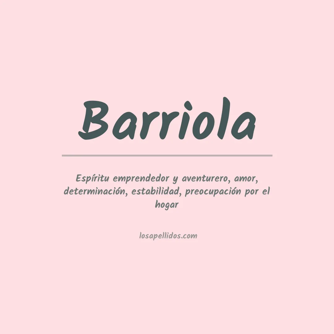 Apellido Barriola