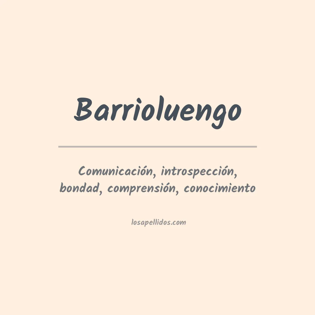 Apellido Barrioluengo