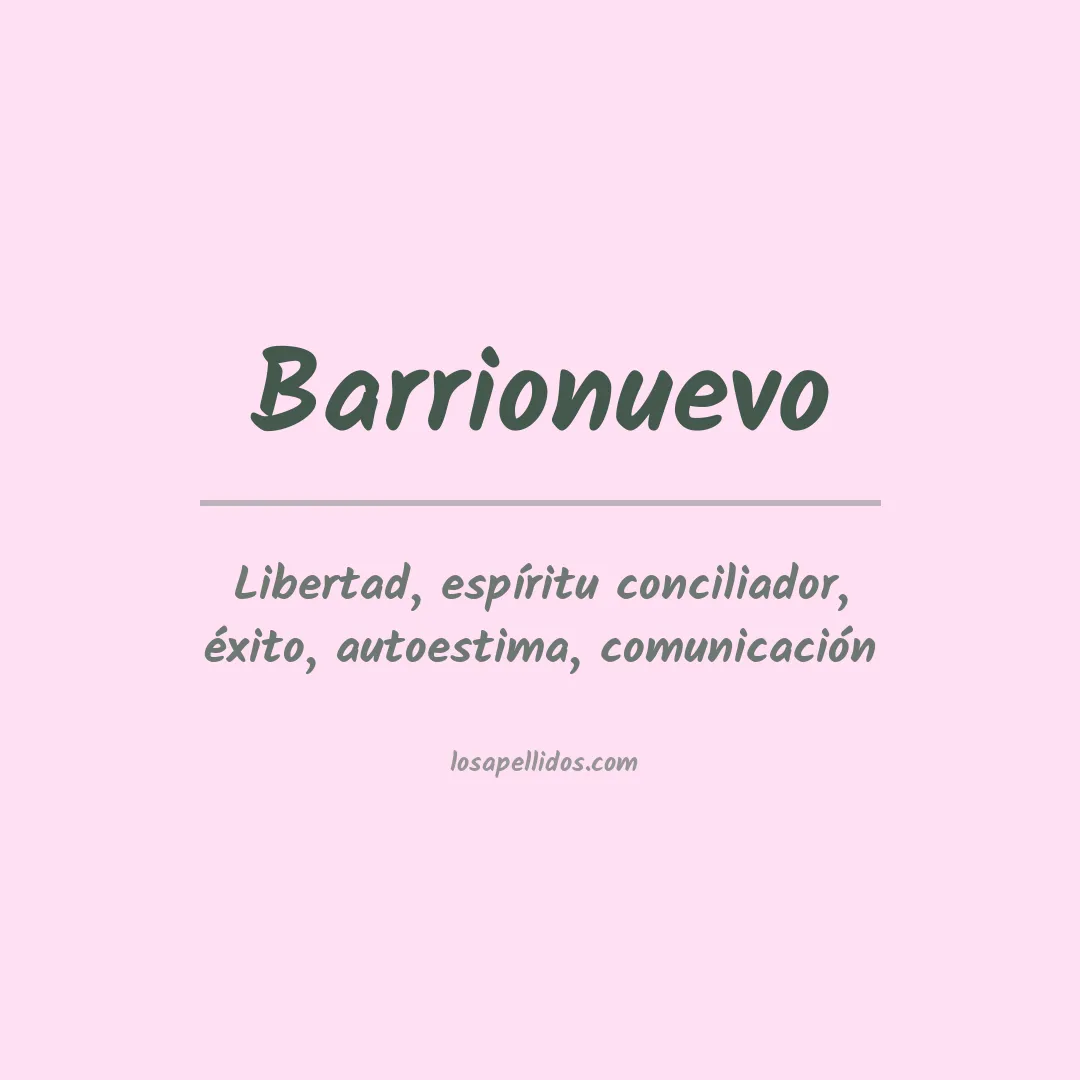 Apellido Barrionuevo