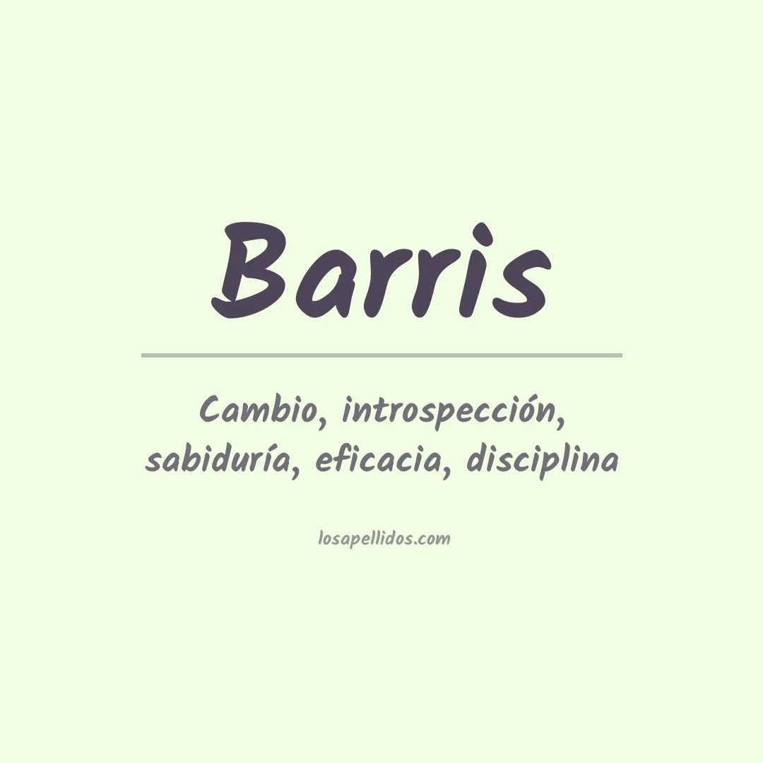 Apellido Barris