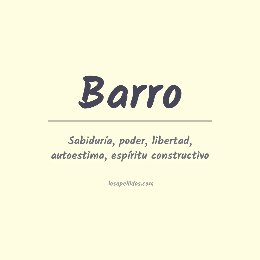 Apellido Barro