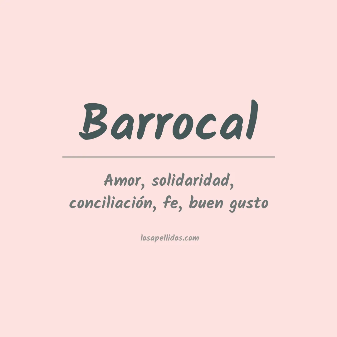 Apellido Barrocal
