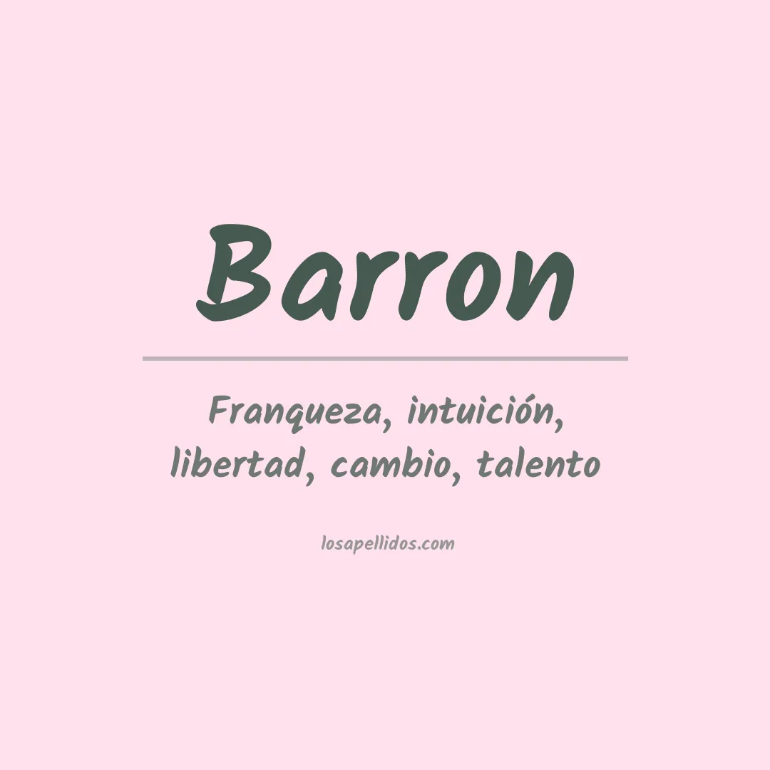 Apellido Barron