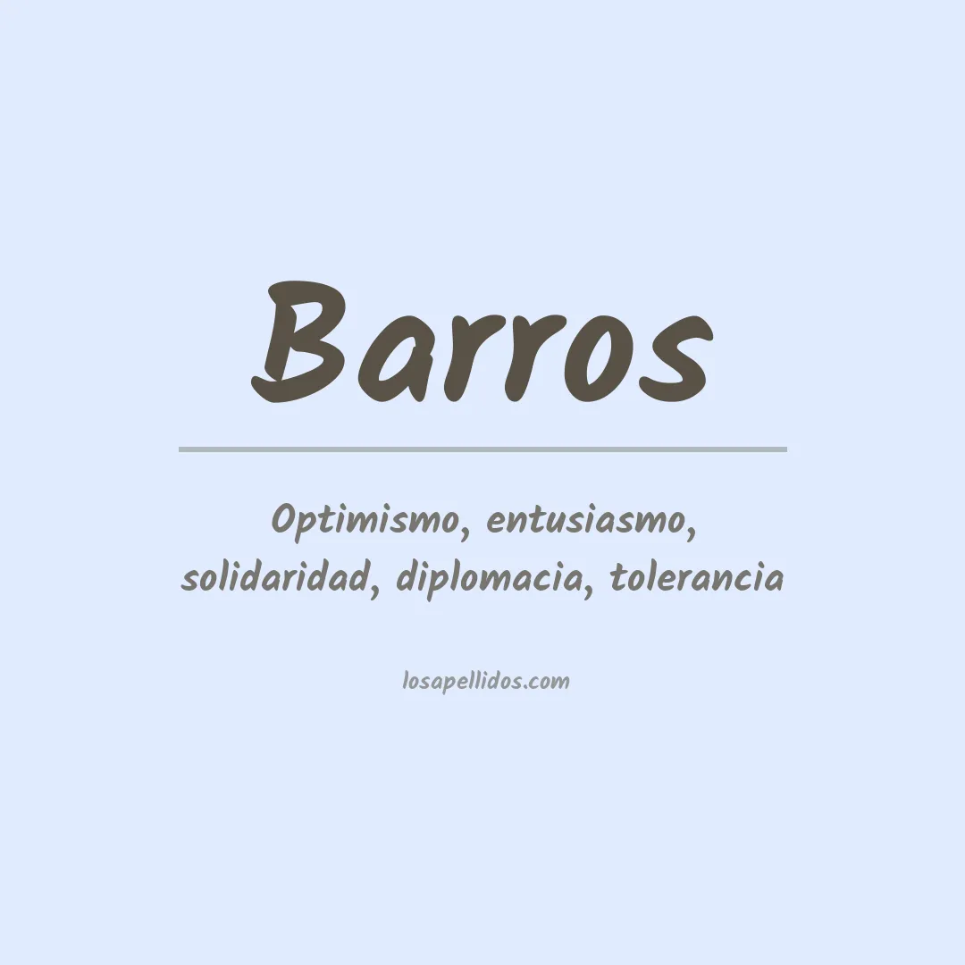 Apellido Barros