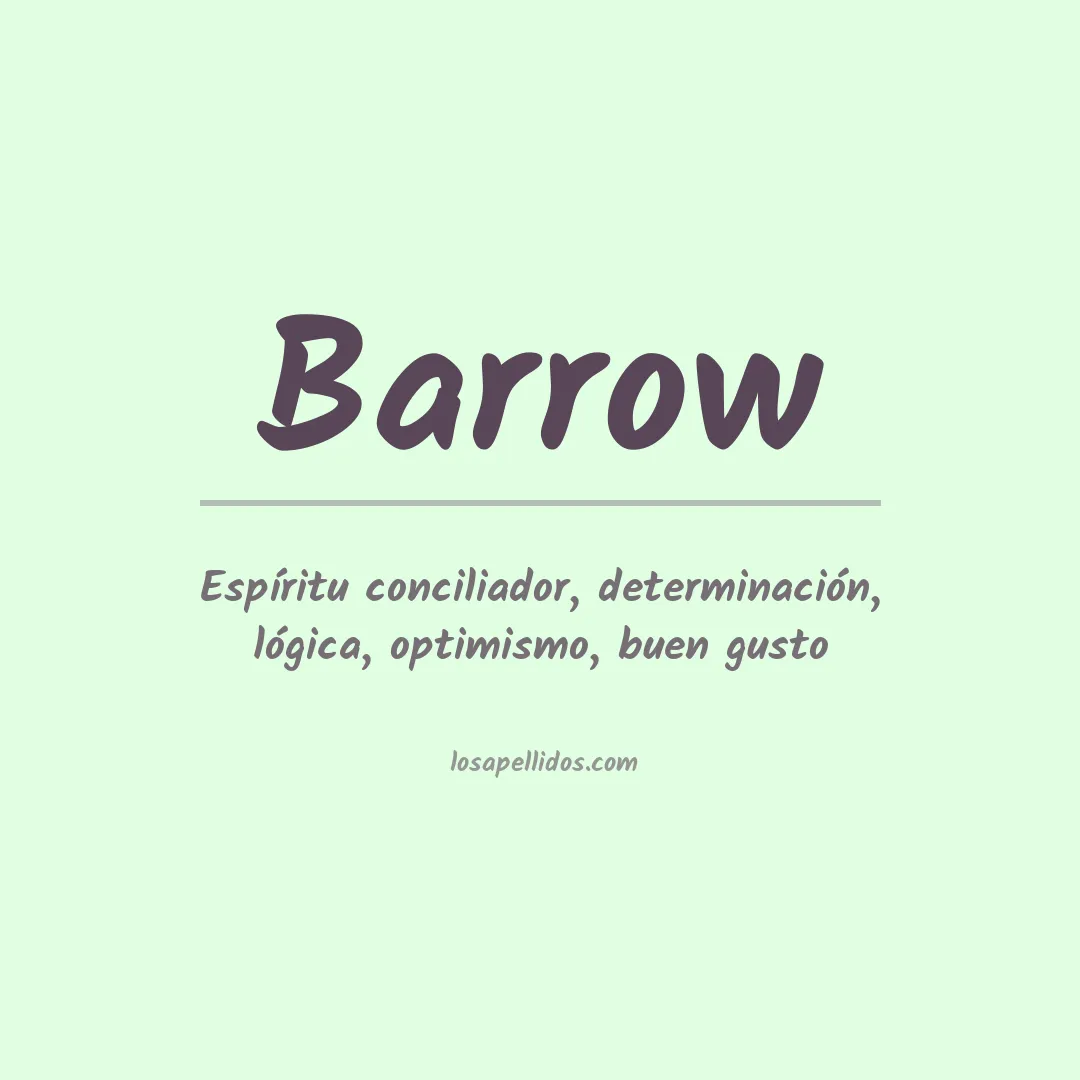 Apellido Barrow