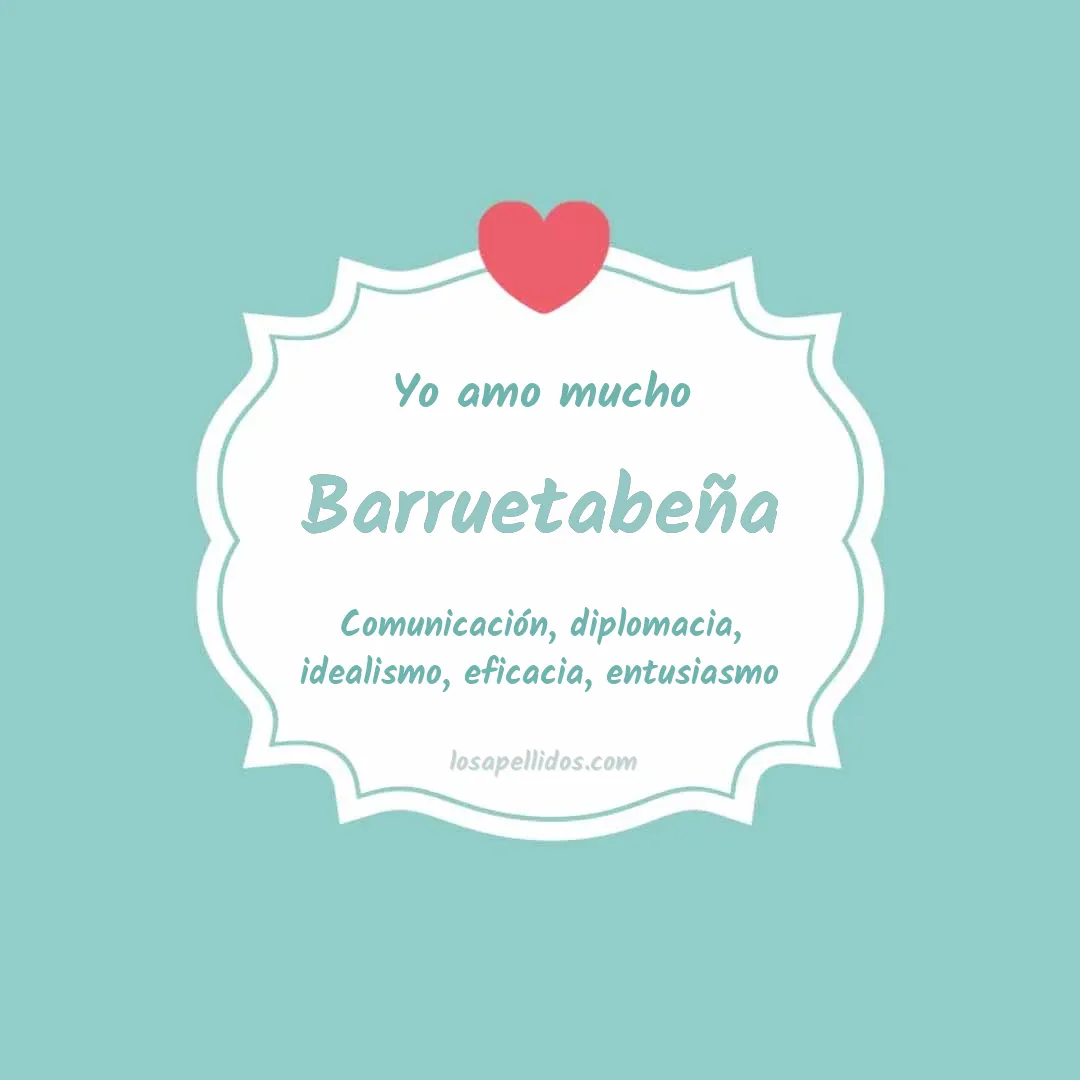 Yo amo mucho Barruetabeña