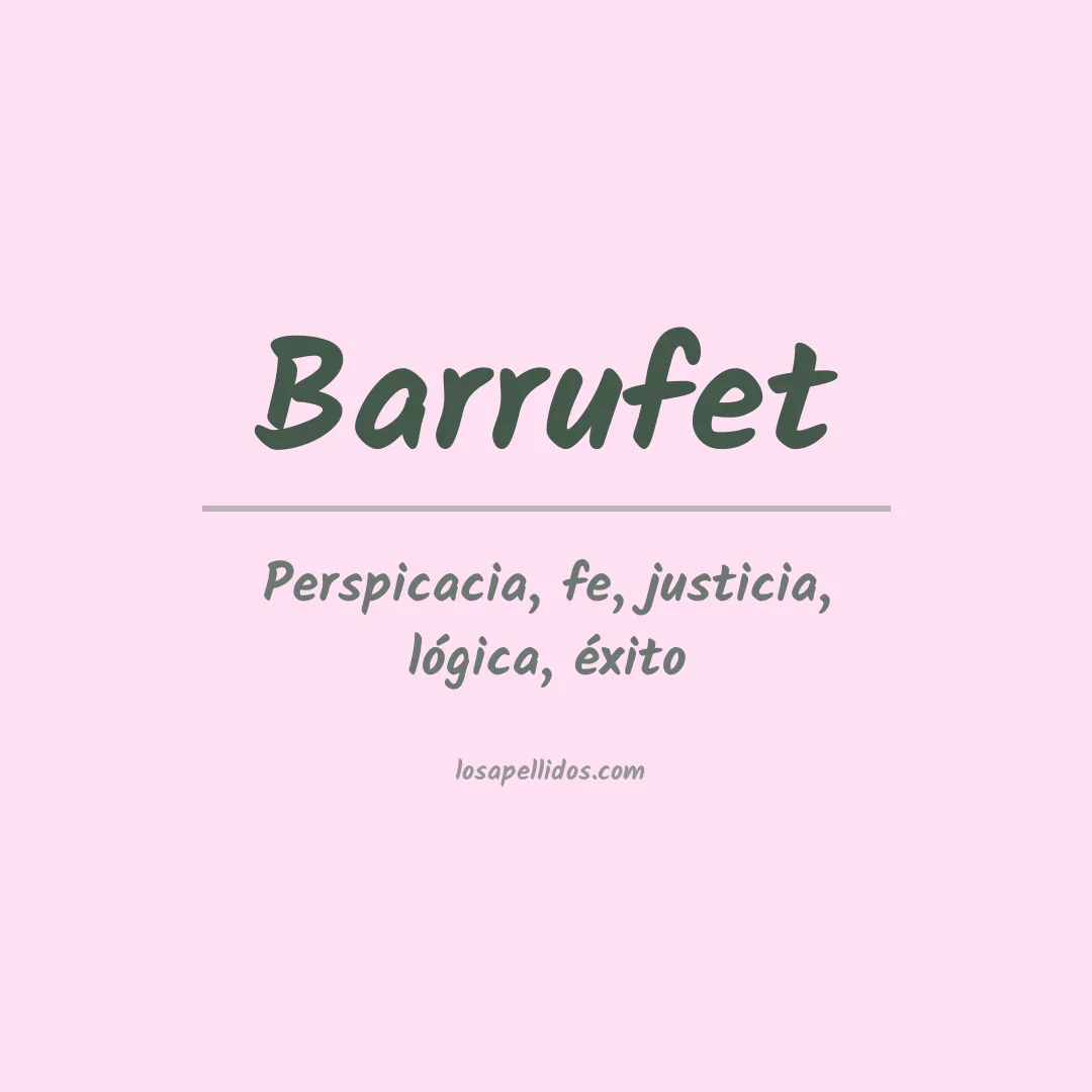 Apellido Barrufet