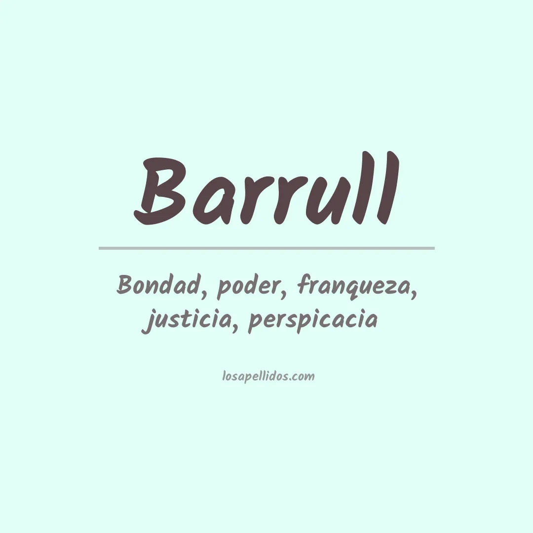 Apellido Barrull