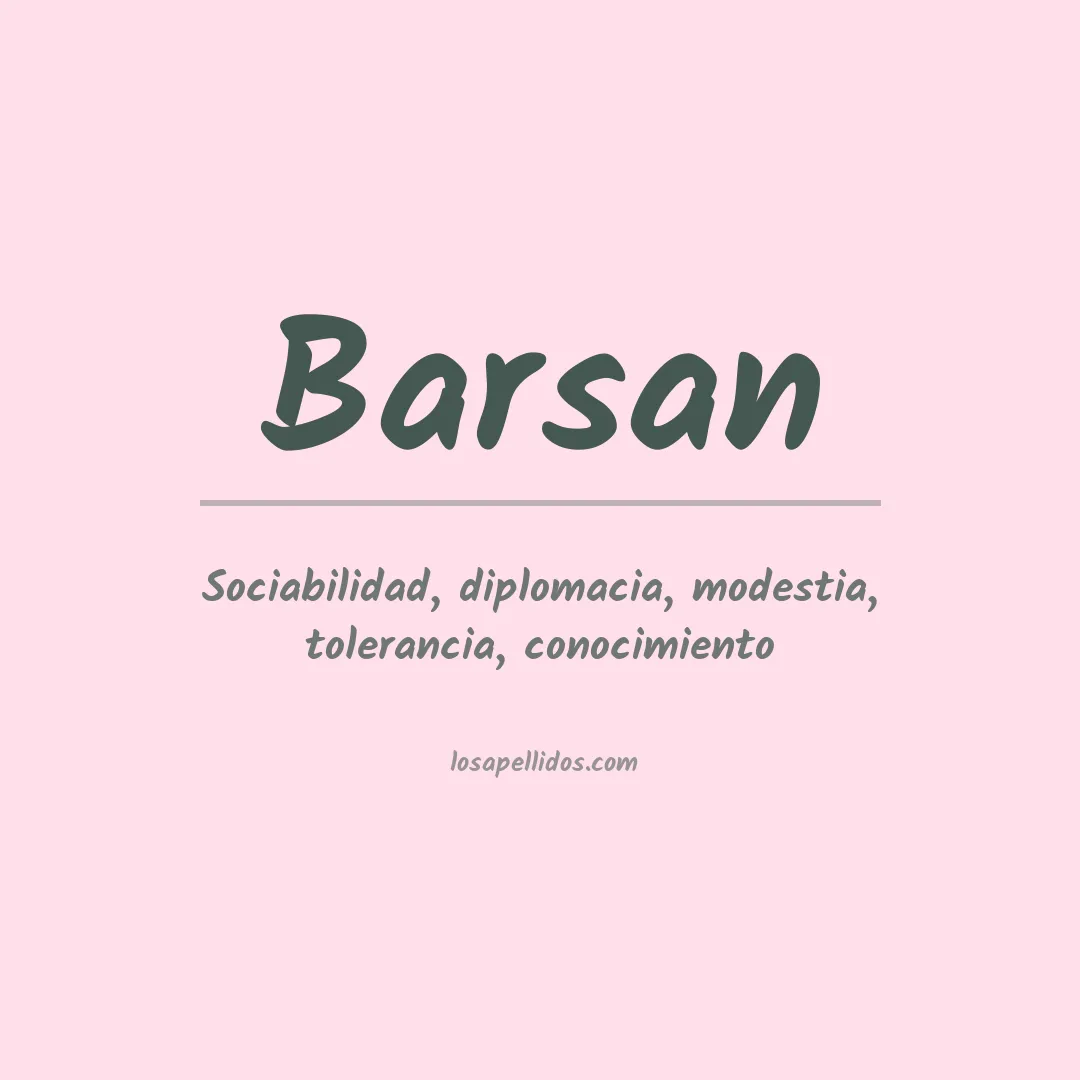 Apellido Barsan