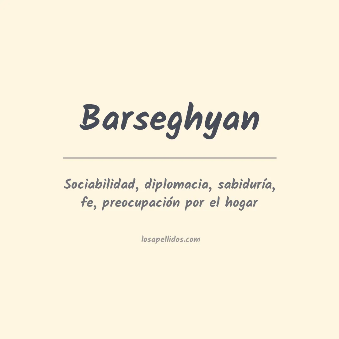 Apellido Barseghyan