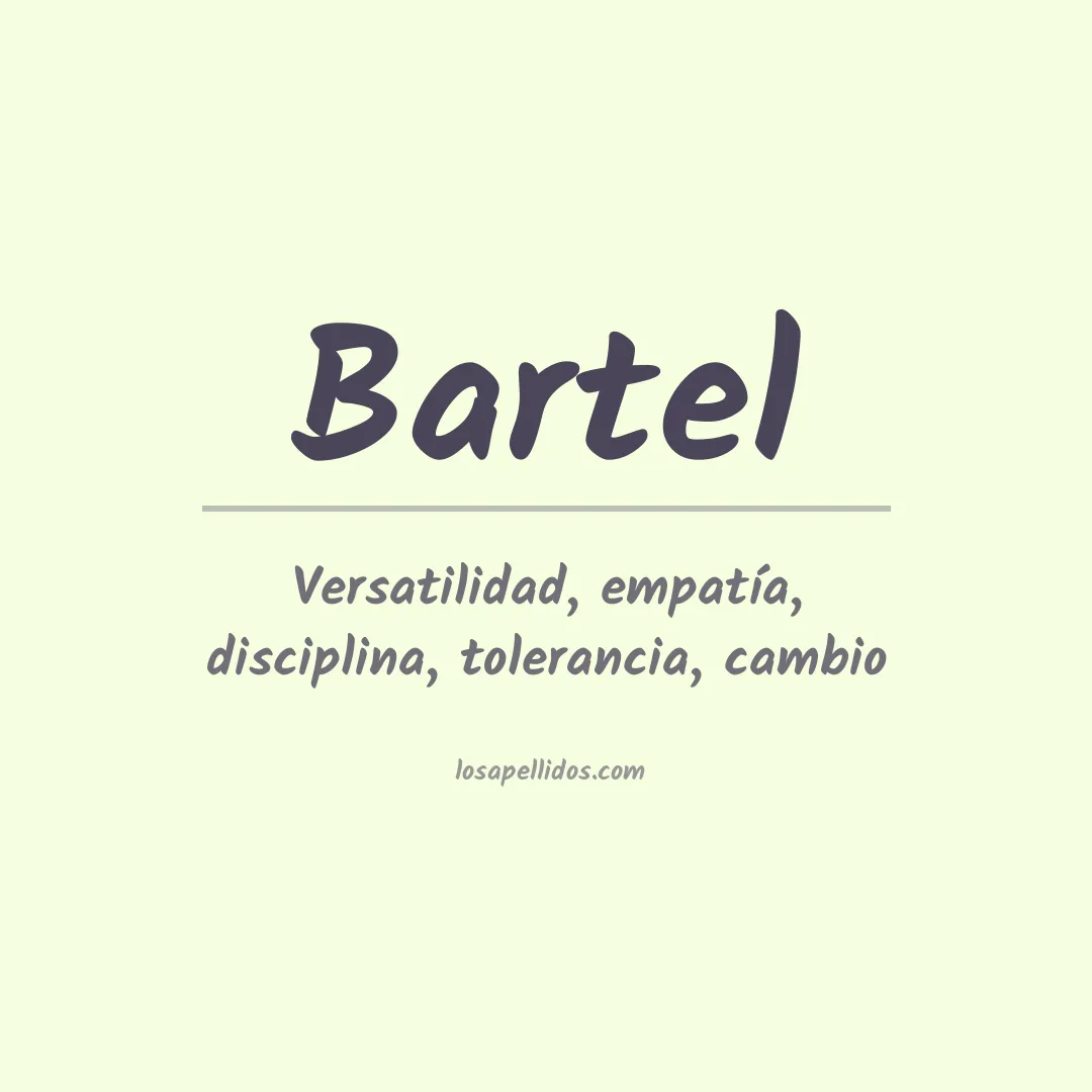 Apellido Bartel