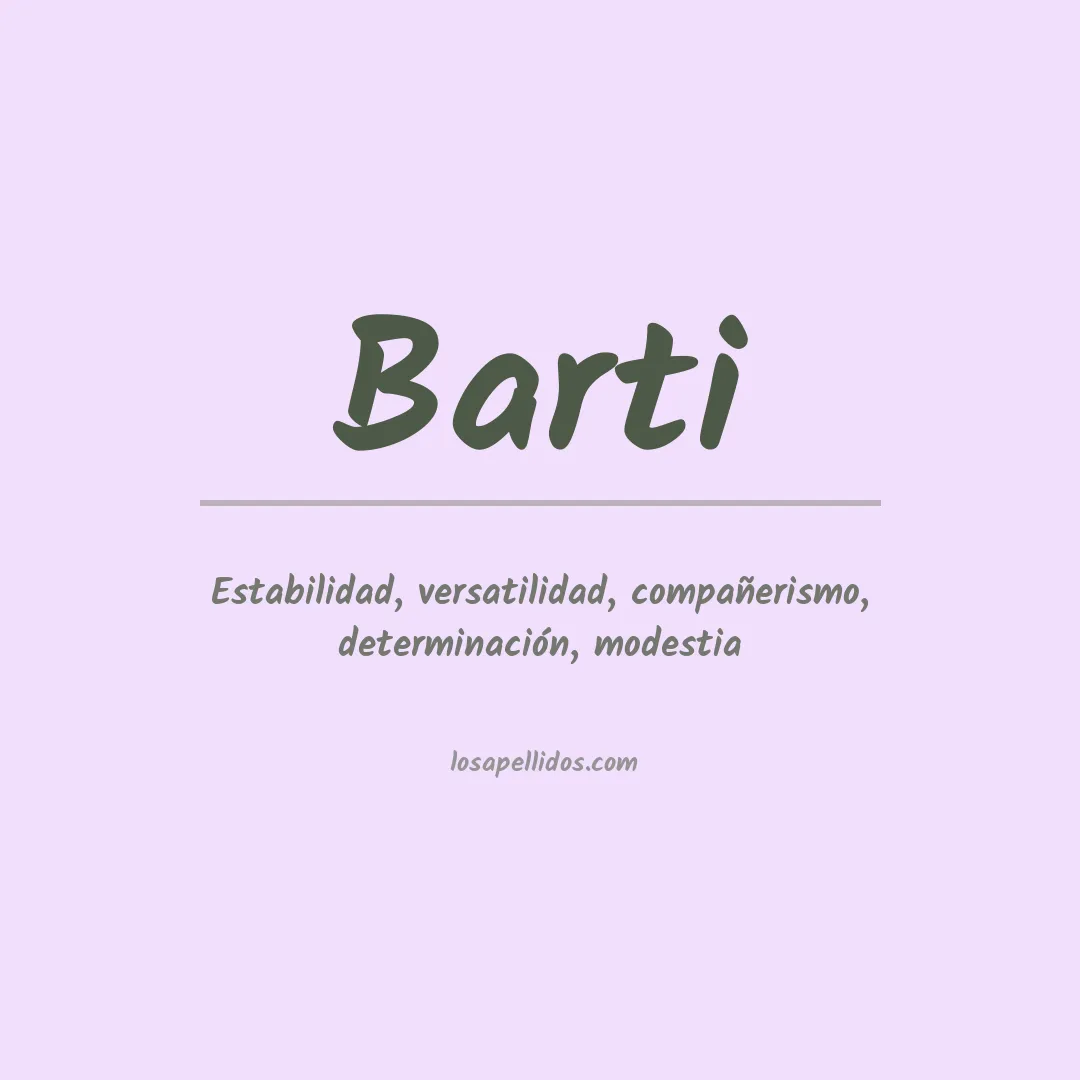 Apellido Barti