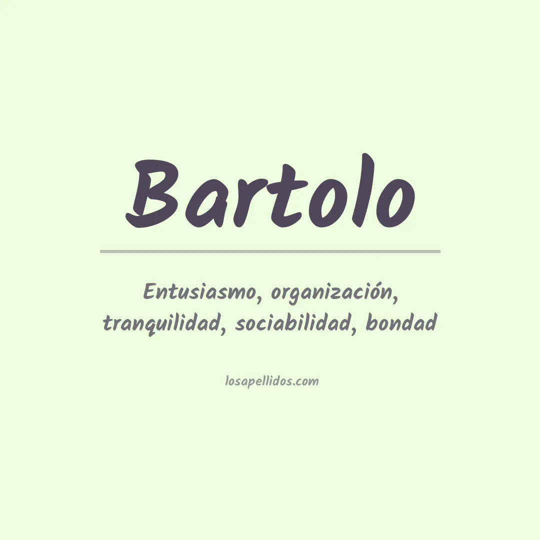 Apellido Bartolo
