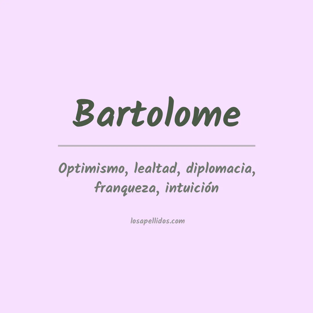 Apellido Bartolome
