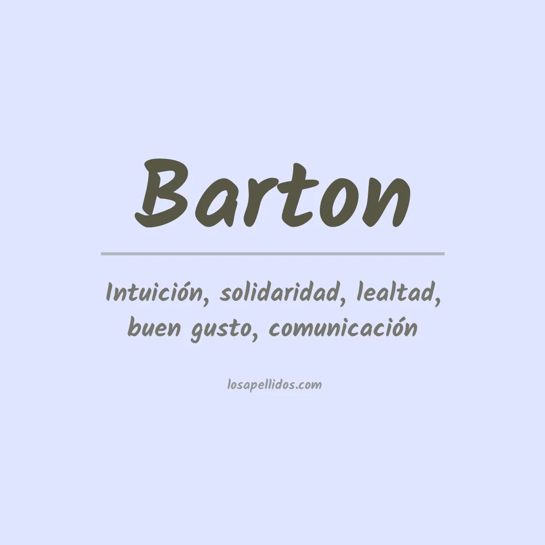 Apellido Barton