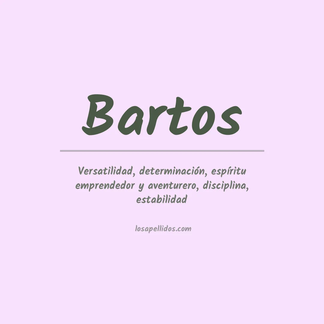 Apellido Bartos