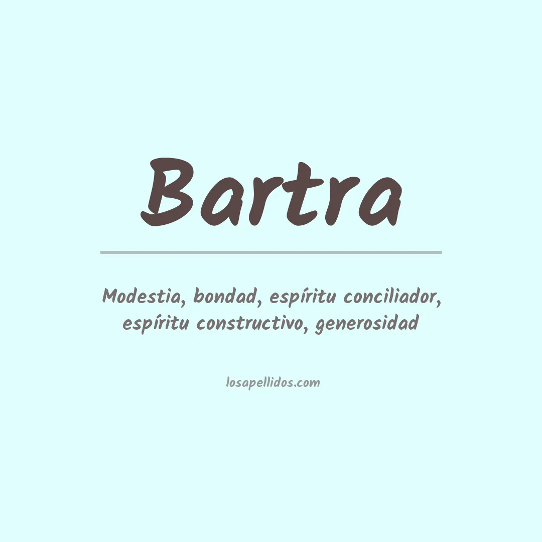 Apellido Bartra