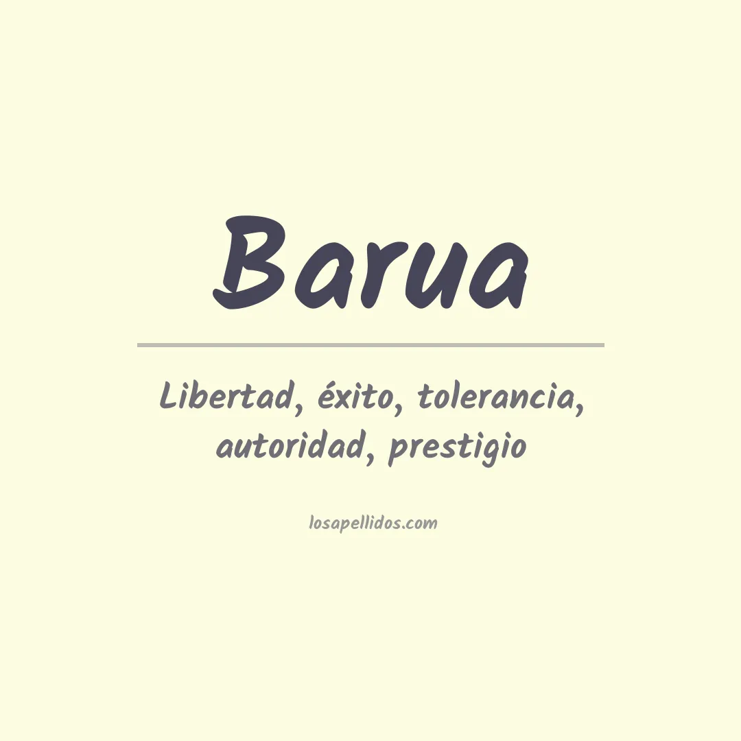 Apellido Barua