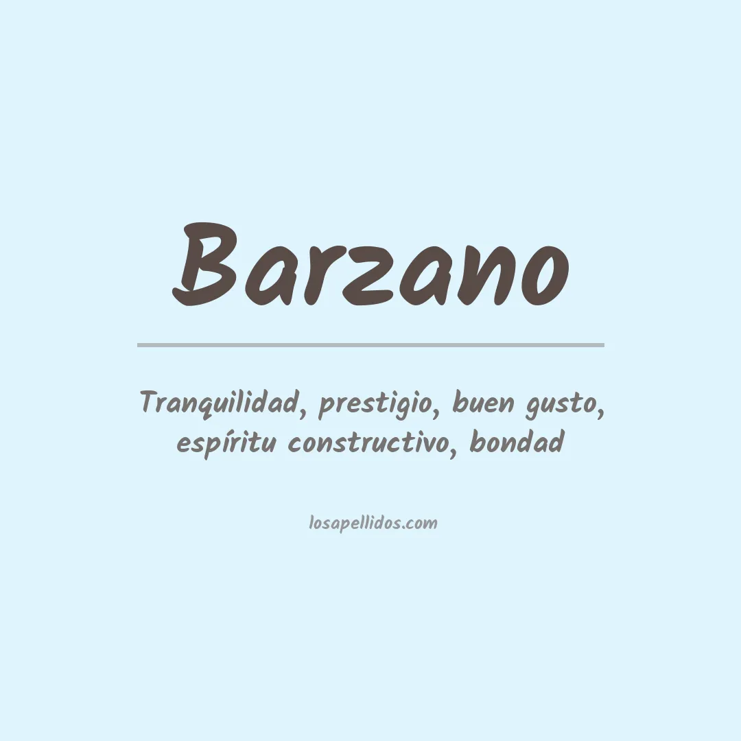 Apellido Barzano