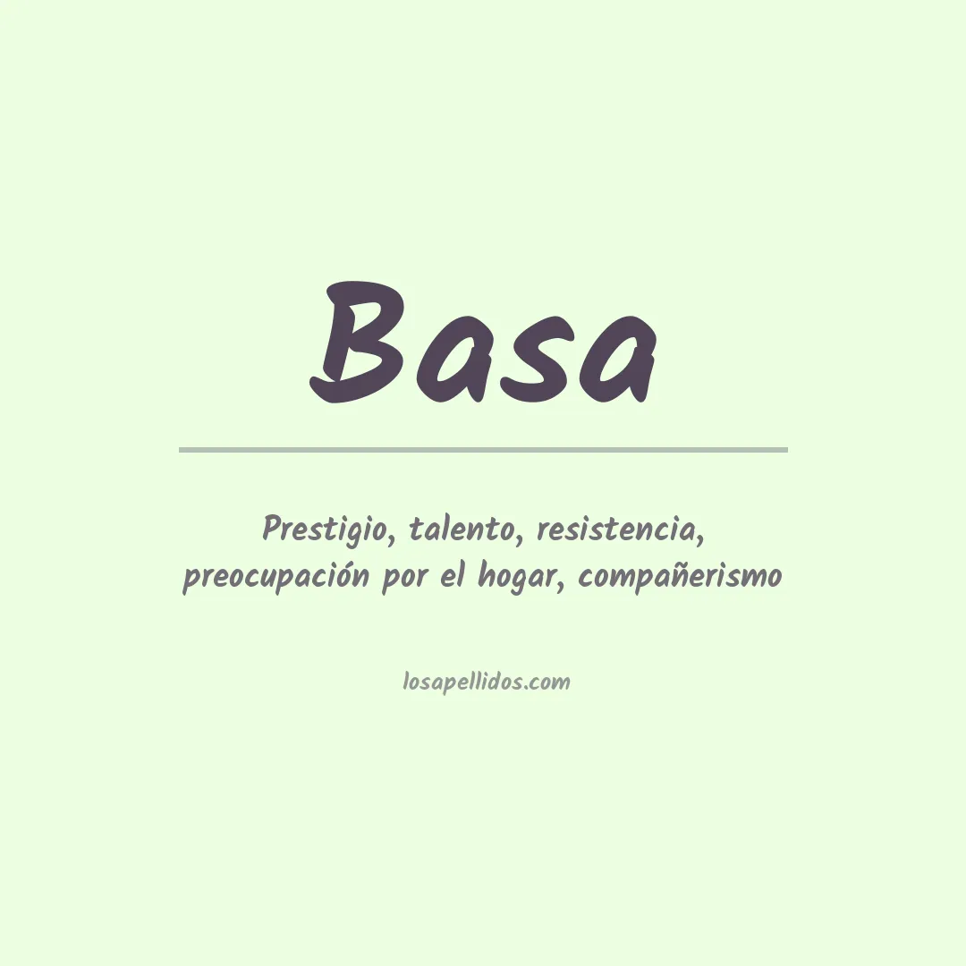 Apellido Basa