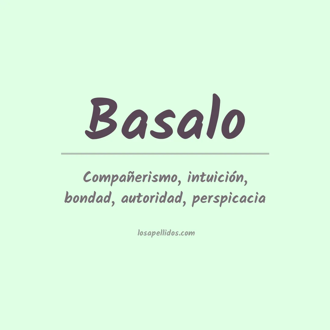 Apellido Basalo