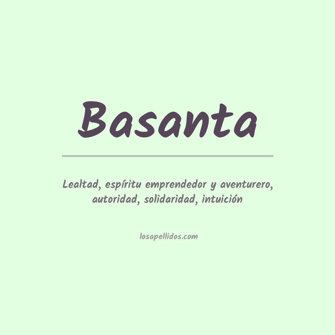 Apellido Basanta