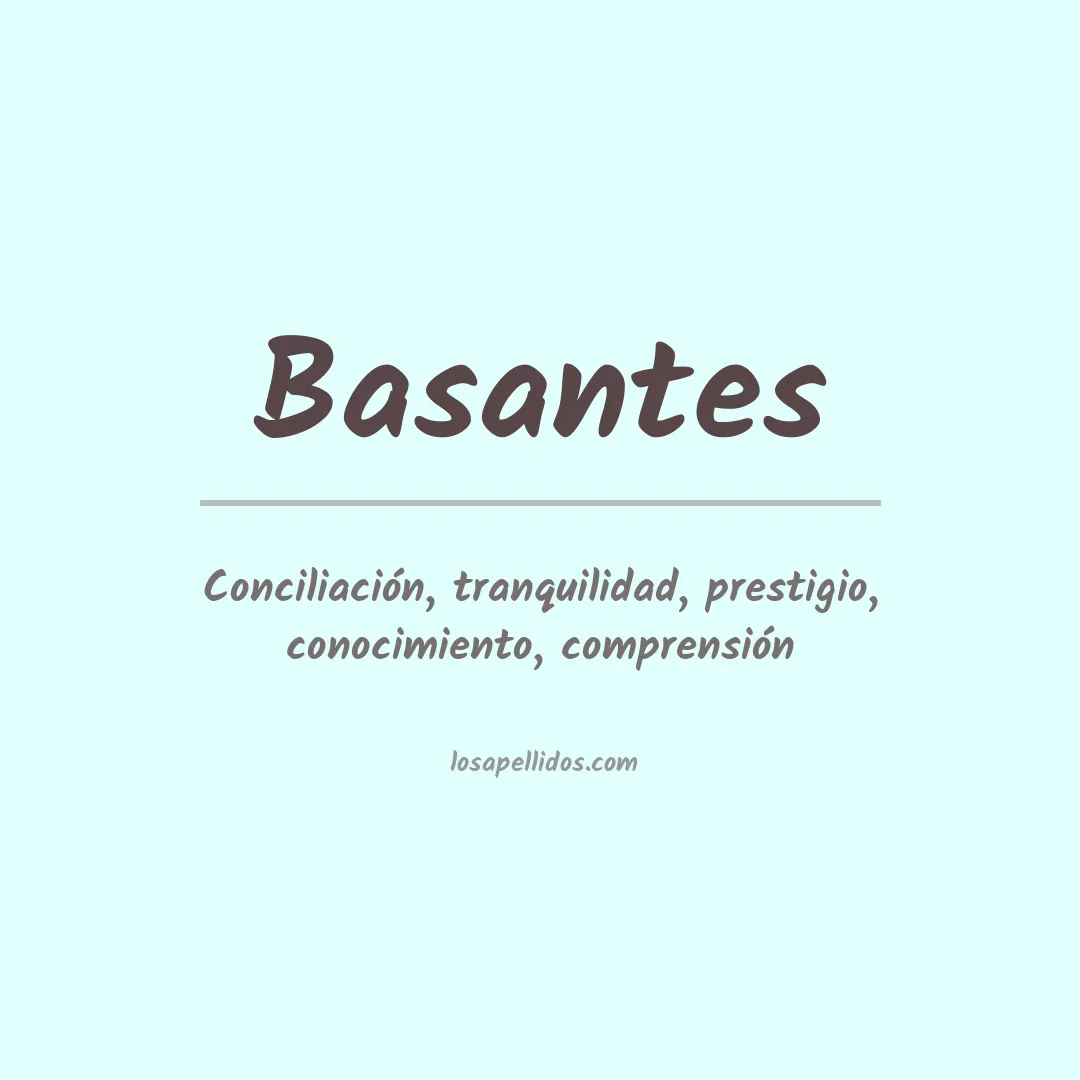 Apellido Basantes
