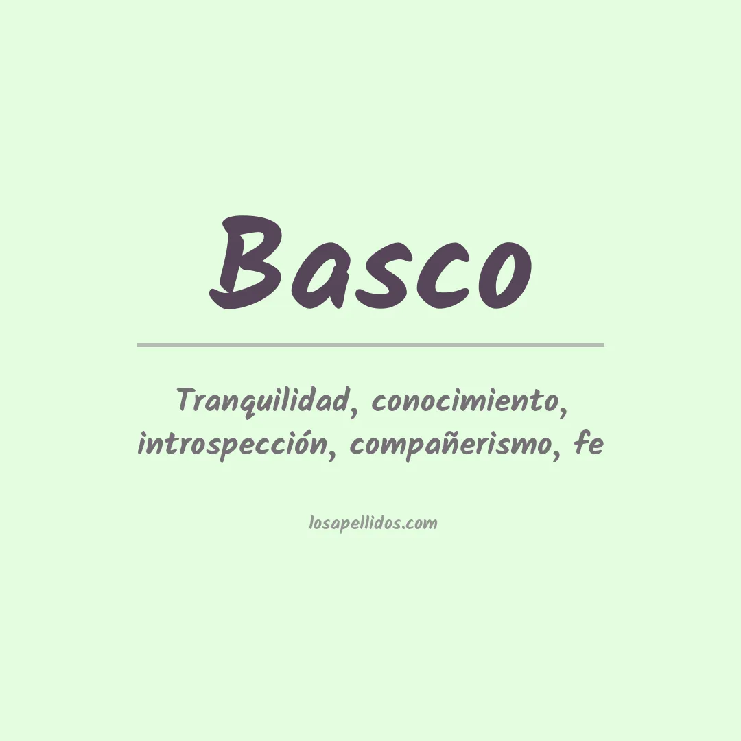 Apellido Basco