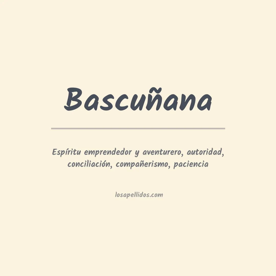 Apellido Bascuñana
