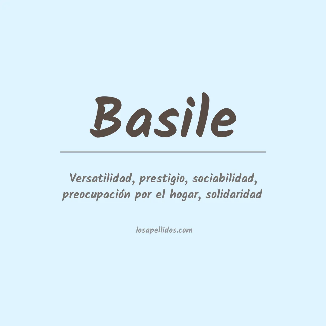 Apellido Basile