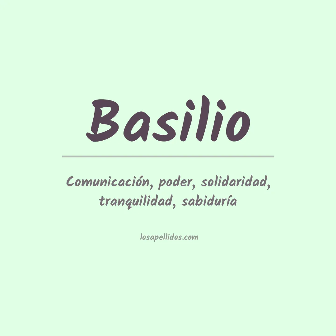 Apellido Basilio