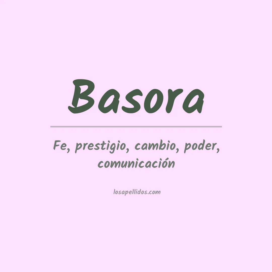 Apellido Basora
