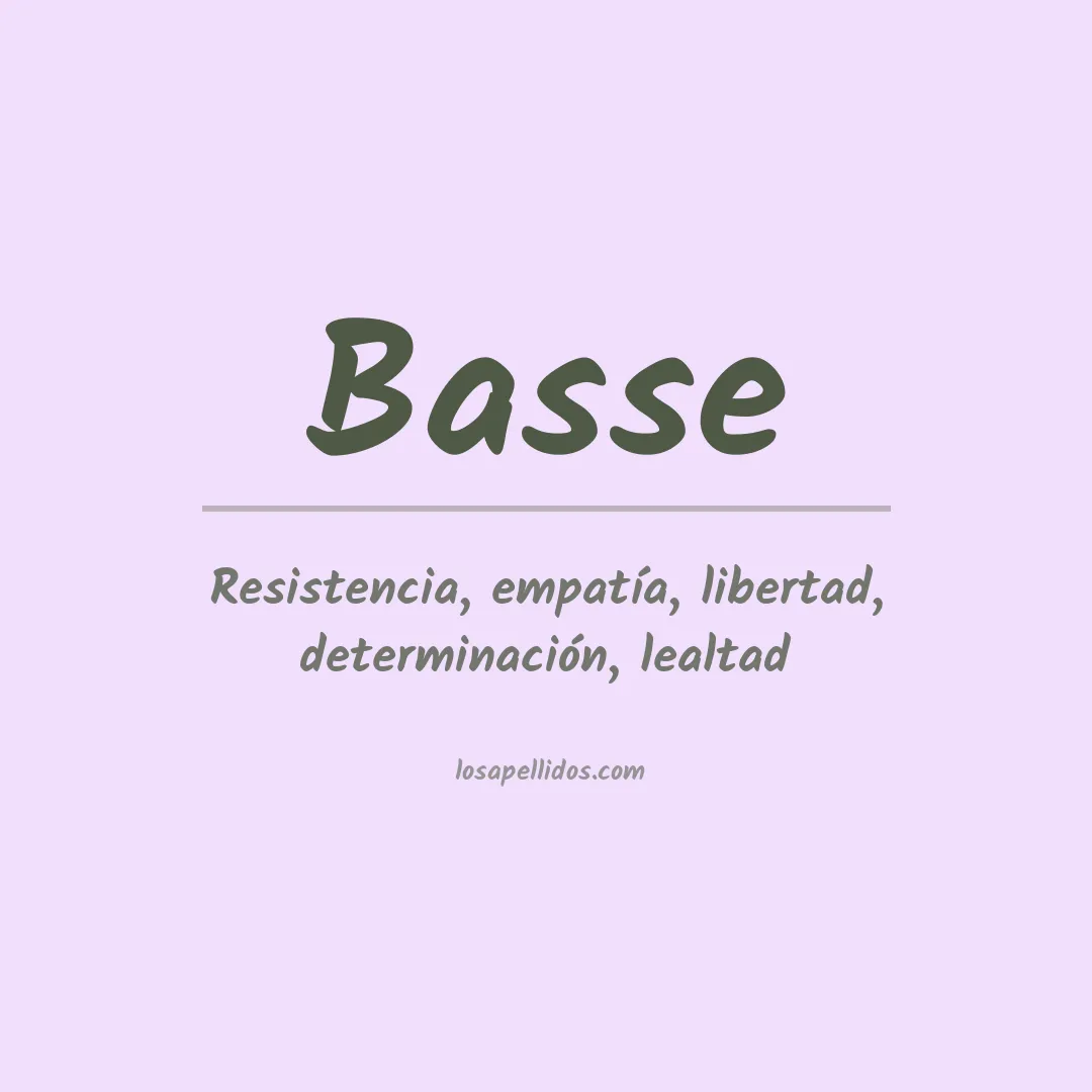 Apellido Basse