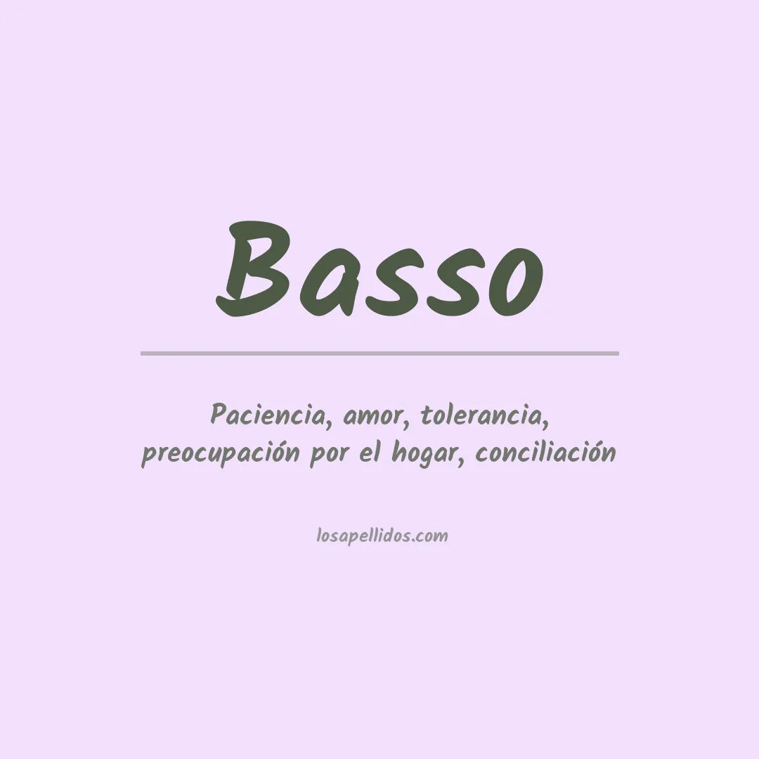 Apellido Basso