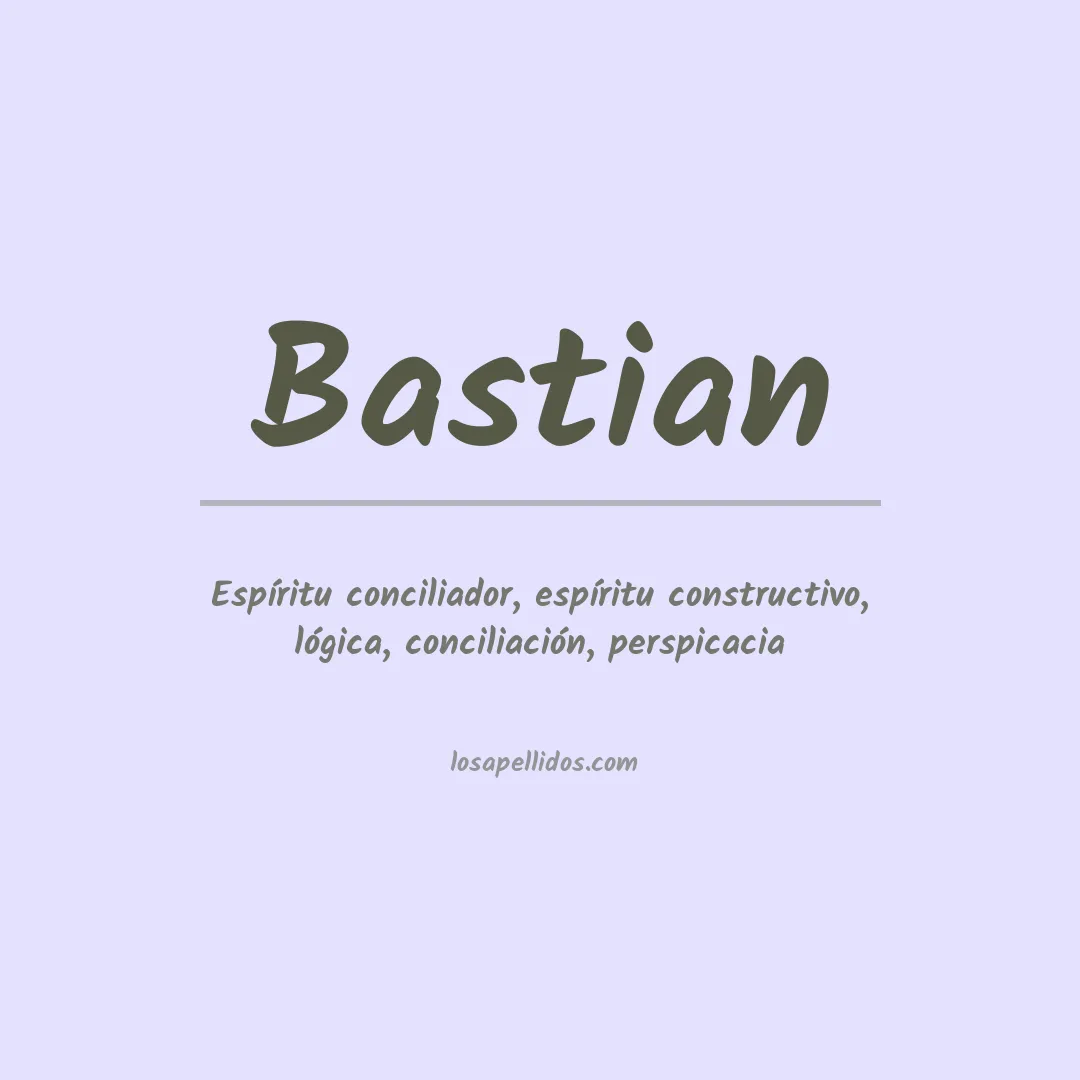 Apellido Bastian
