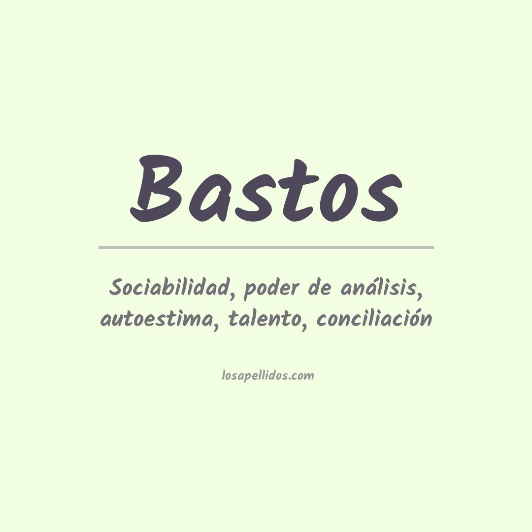 Apellido Bastos