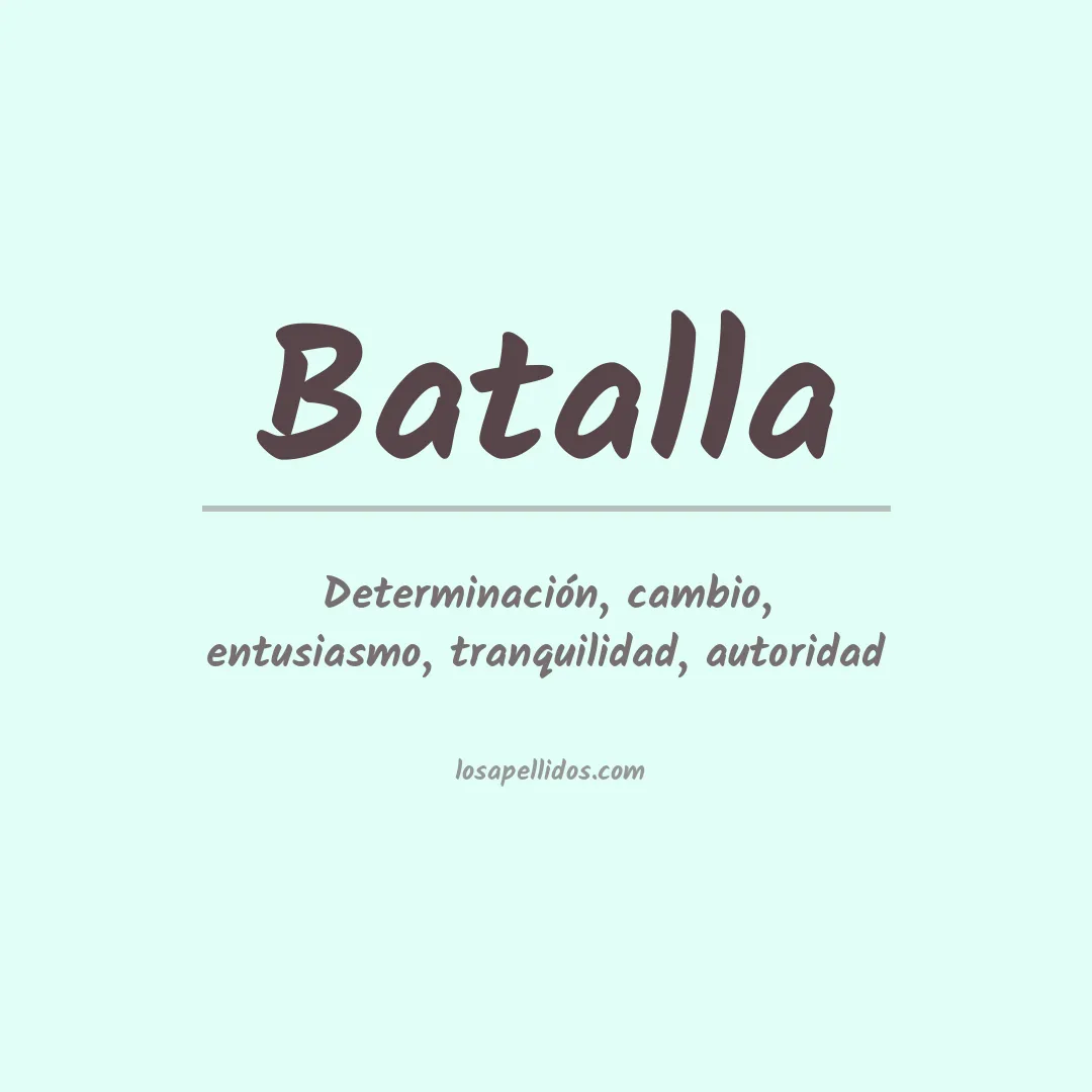 Apellido Batalla