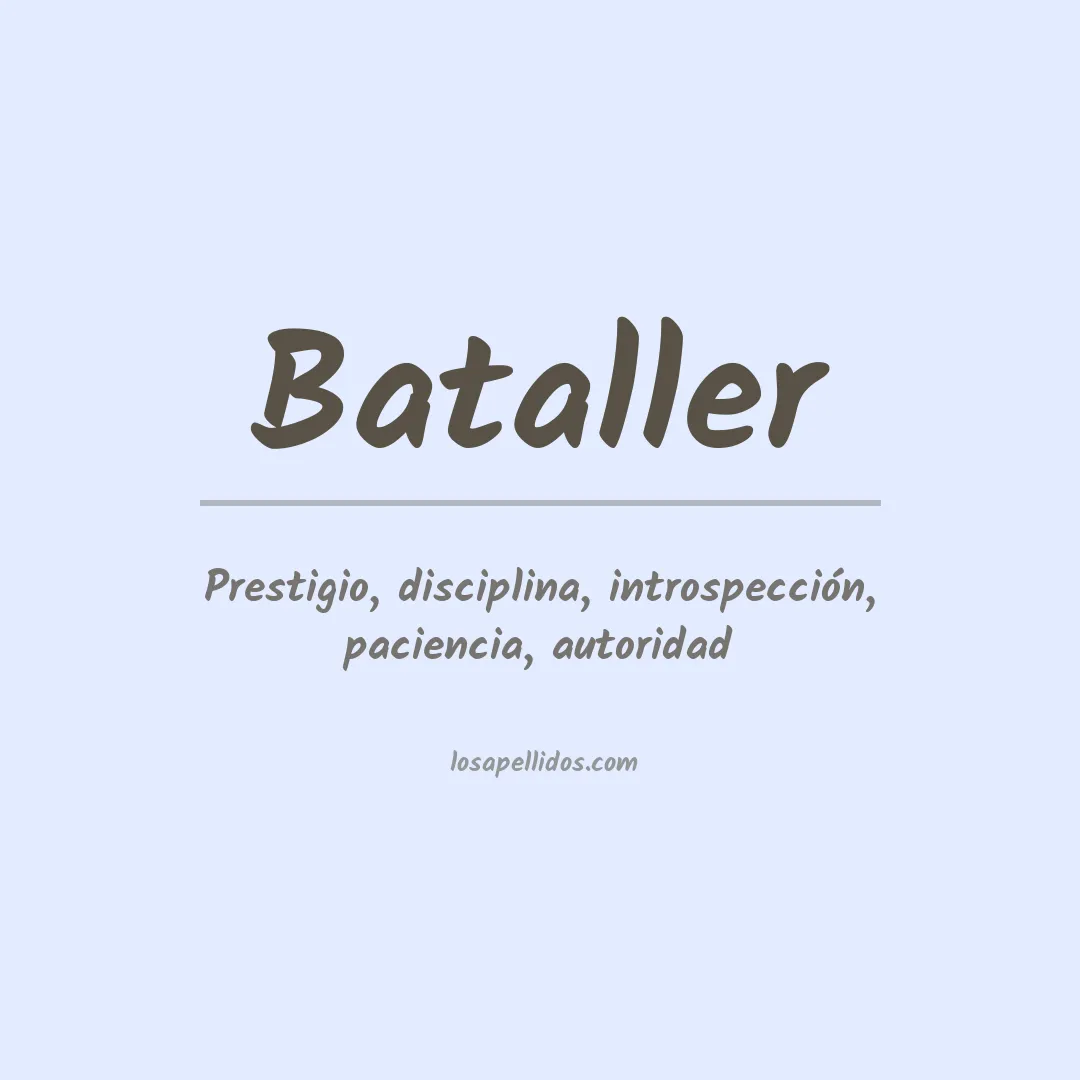 Apellido Bataller