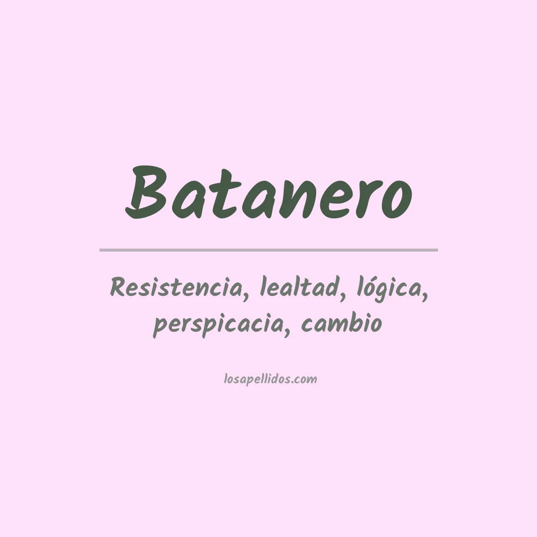 Apellido Batanero