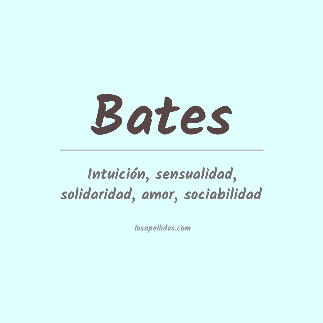 Apellido Bates