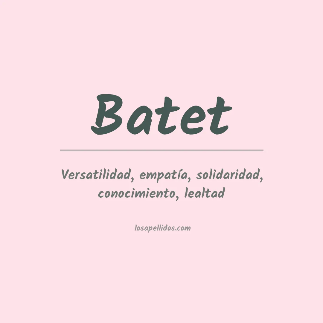 Apellido Batet