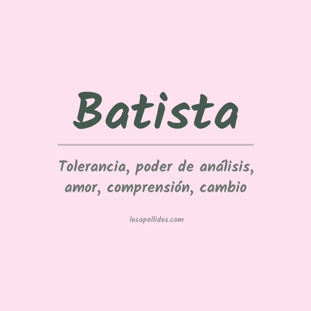 Apellido Batista