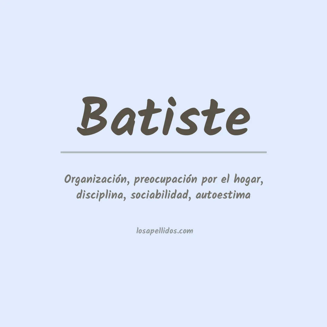 Apellido Batiste