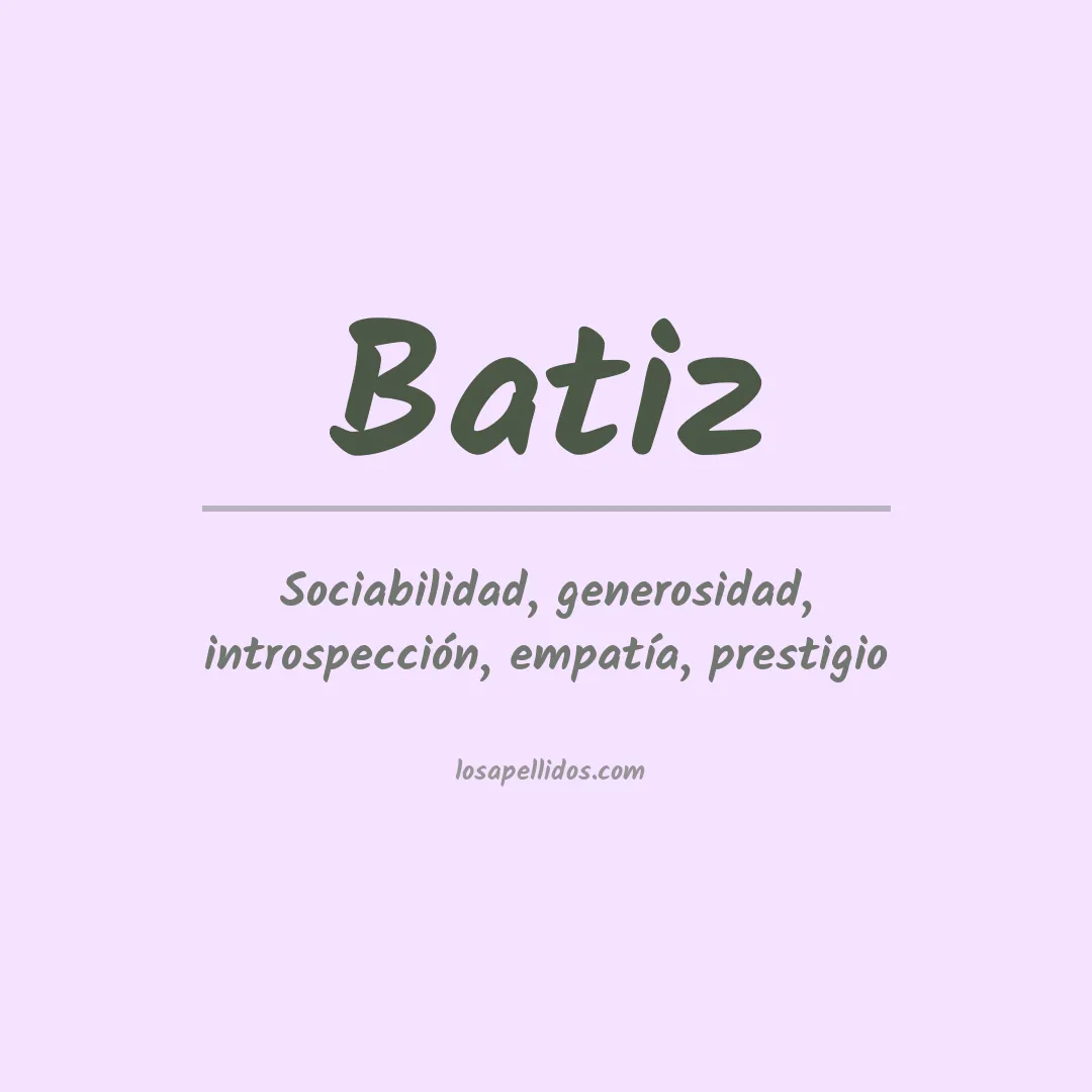 Apellido Bátiz
