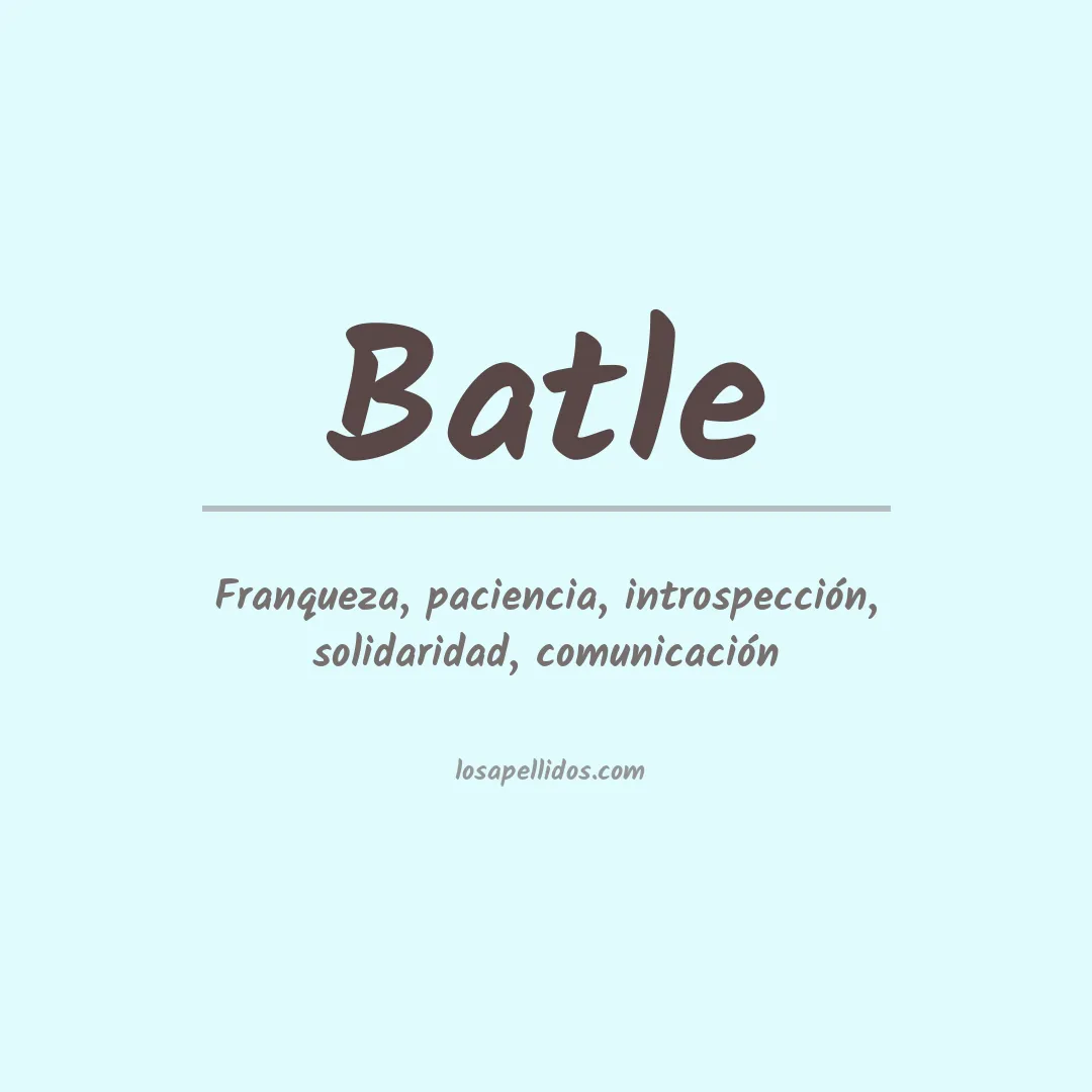 Apellido Batle