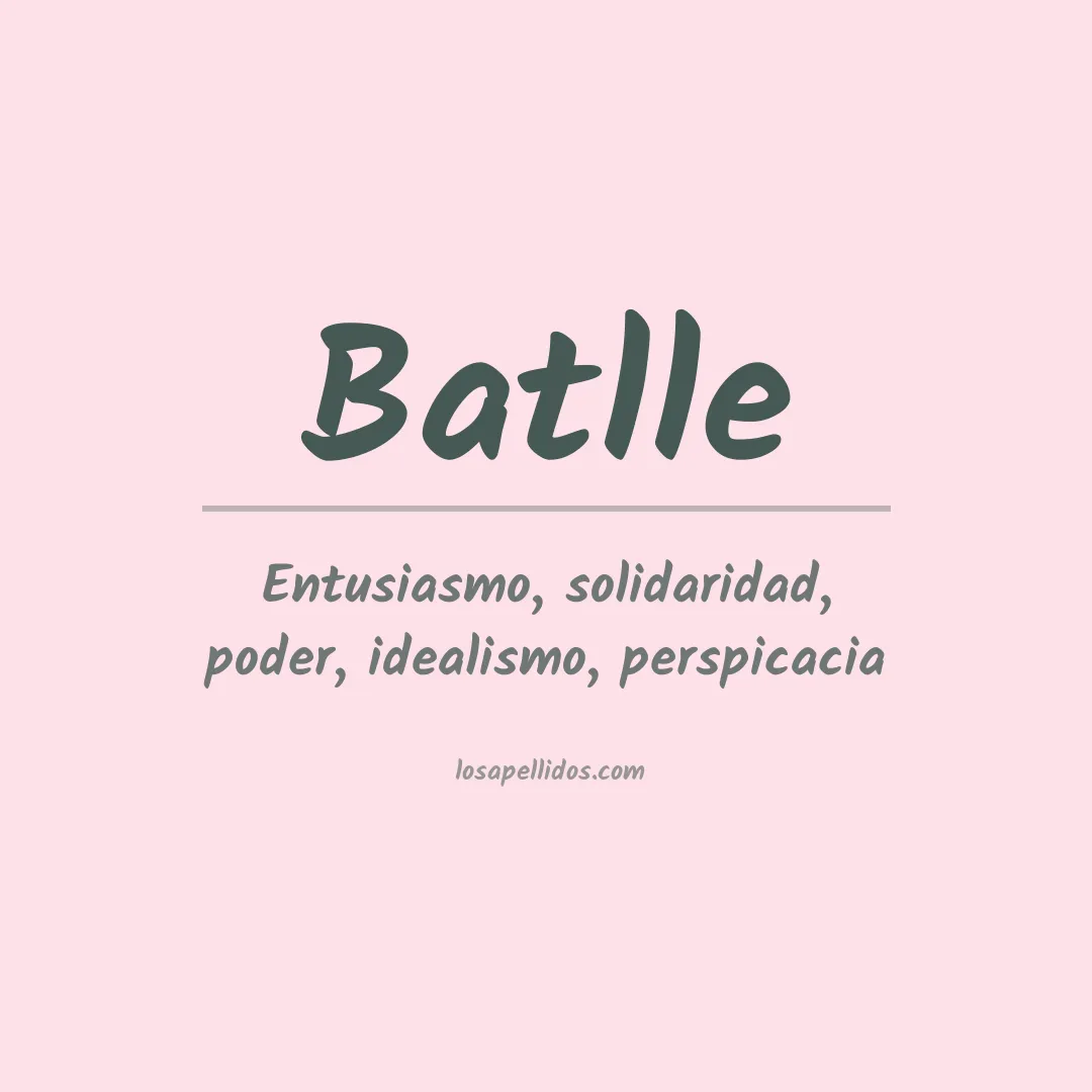 Apellido Batlle