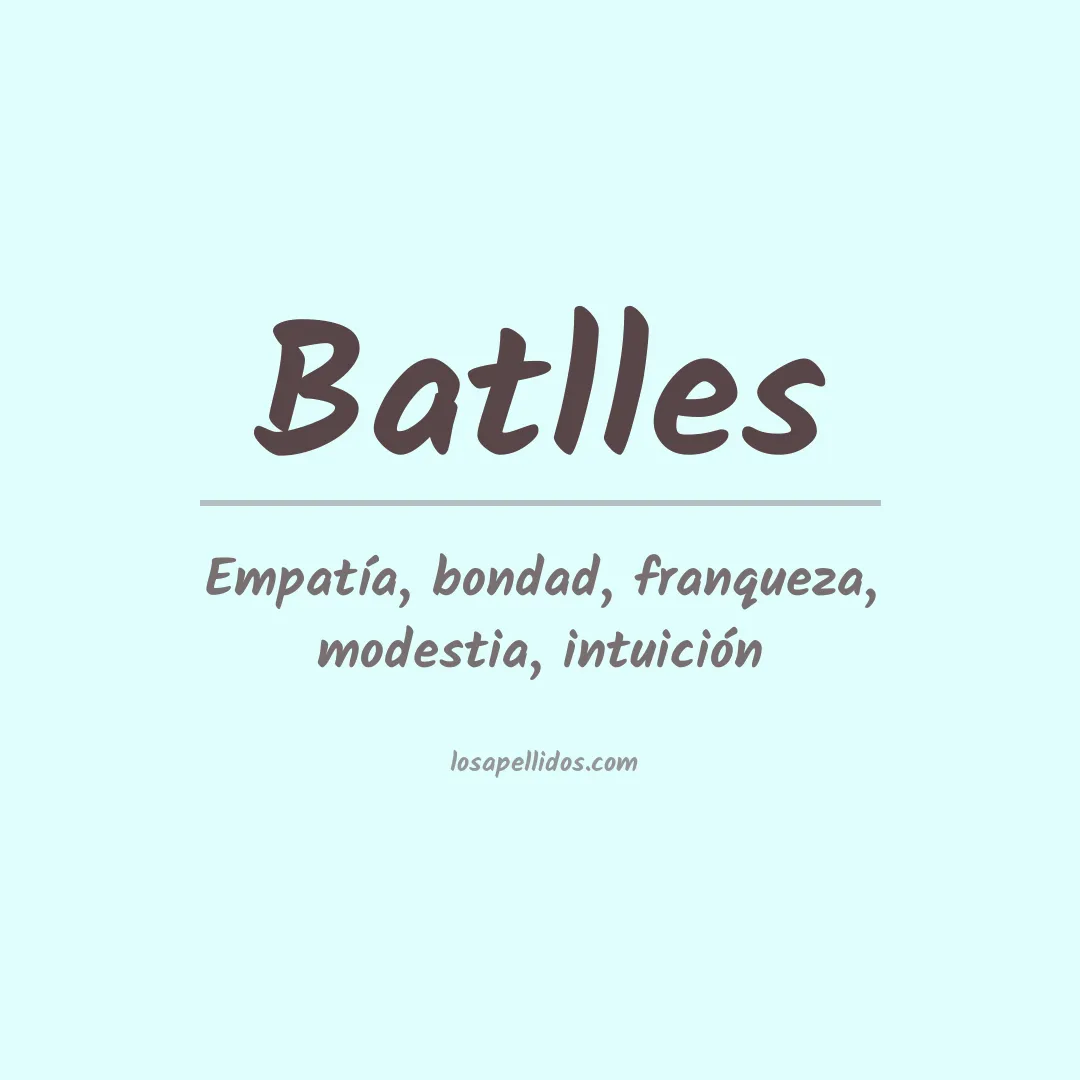 Apellido Batlles